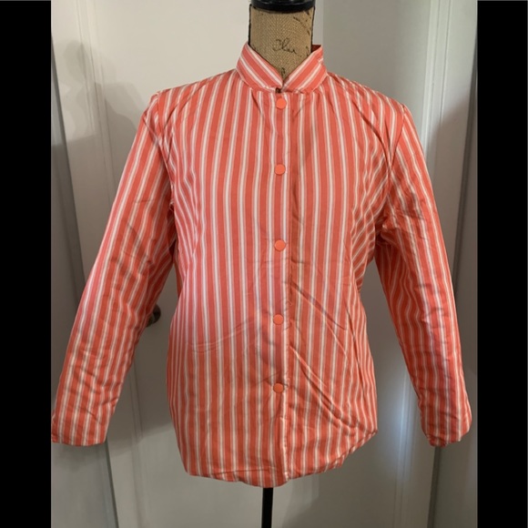 Floral Striped Reversible Quilted Jacket - Picture 9 of 14